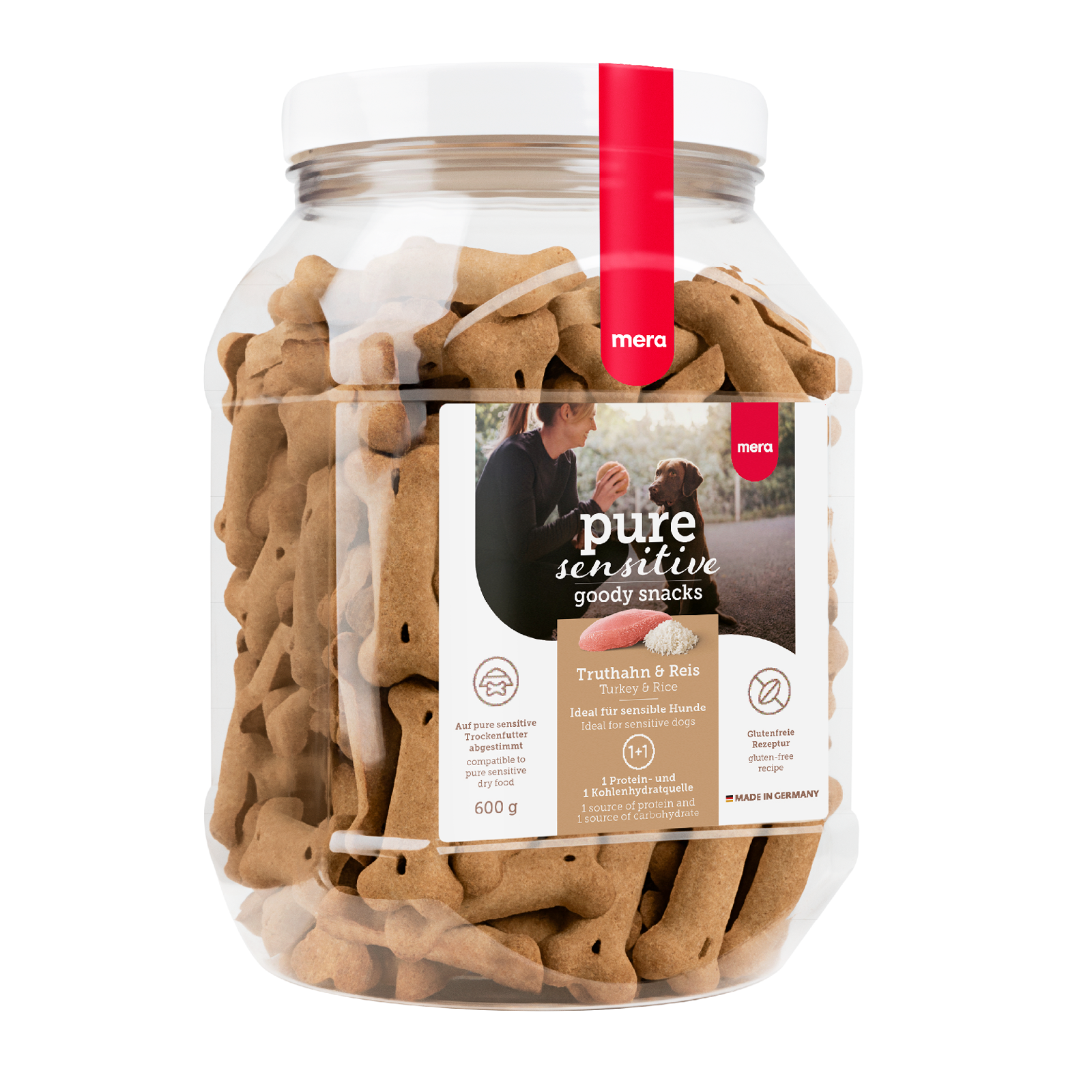 mera pure sensitive goody snacks Truthahn & Reis Packshot
