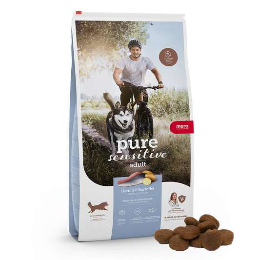 mera pure sensitive Hering & Kartoffel Trockenfutter Packshot
