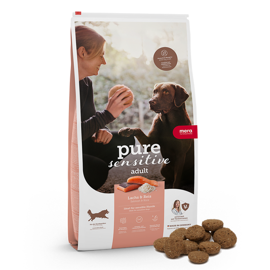 mera pure sensitive Lachs & Reis Trockenfutter Packshot