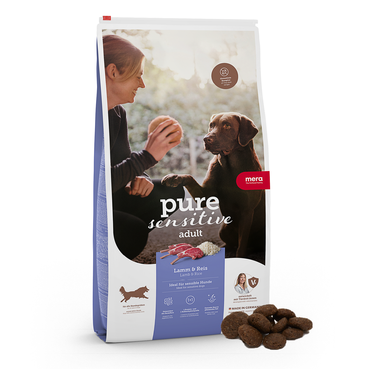 mera pure sensitive Lamm & Reis Junior Trockenfutter Packshot