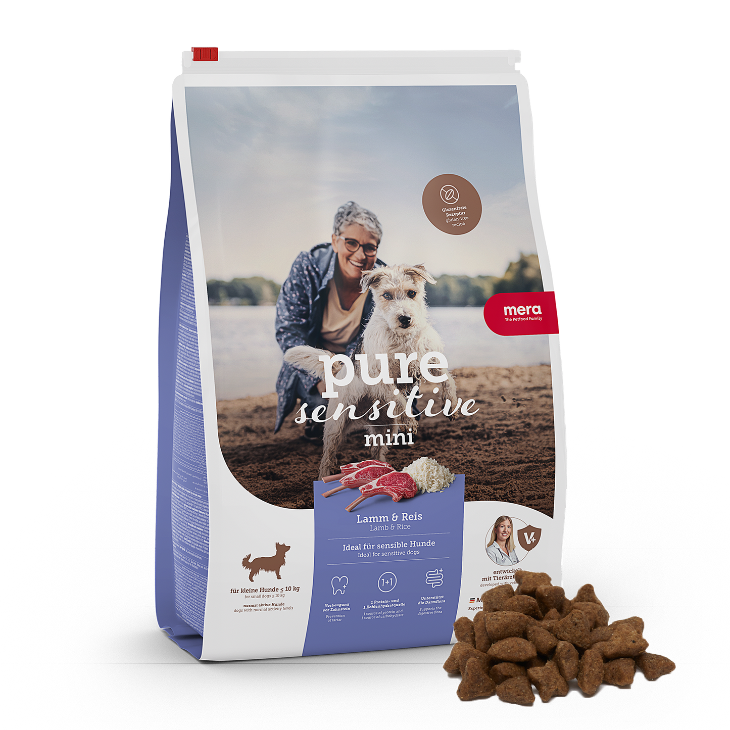 mera pure sensitive Mini Lamm & Reis Trockenfutter Packshot