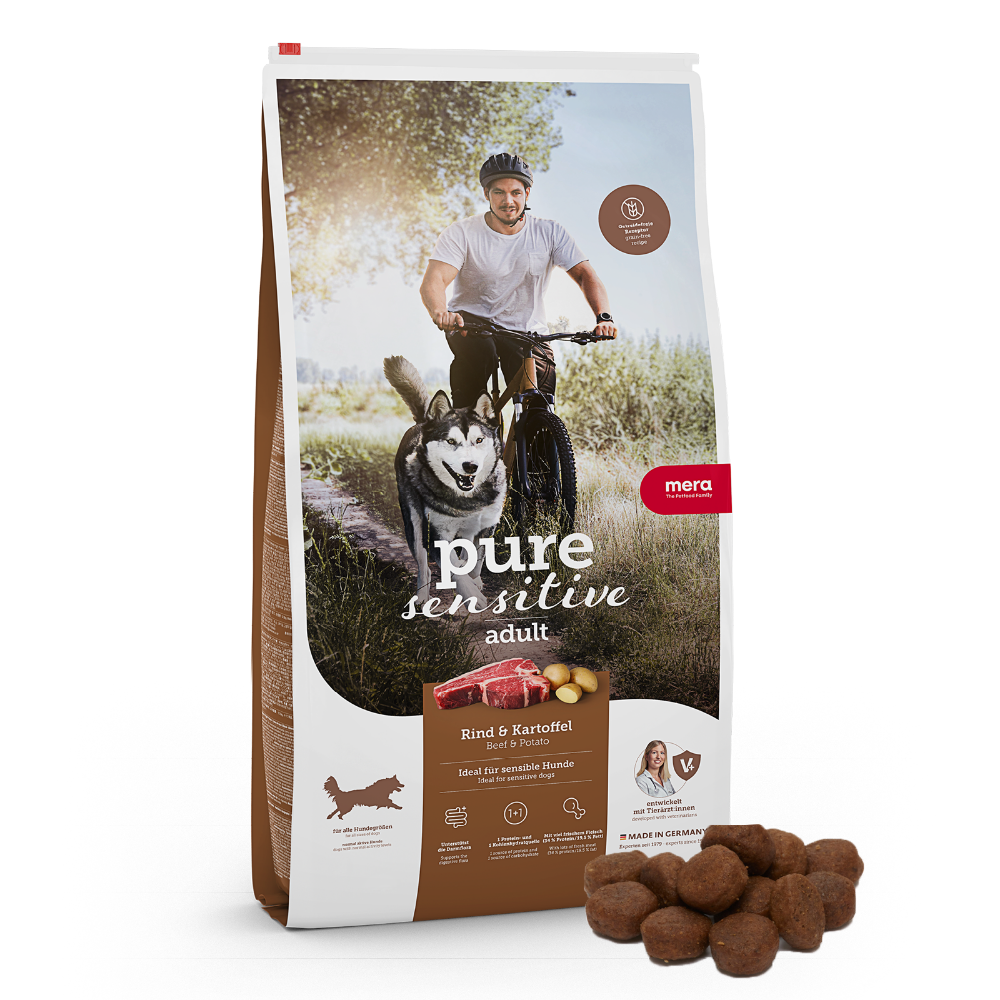 mera pure sensitive Rind & Kartoffel Trockenfutter Packshot