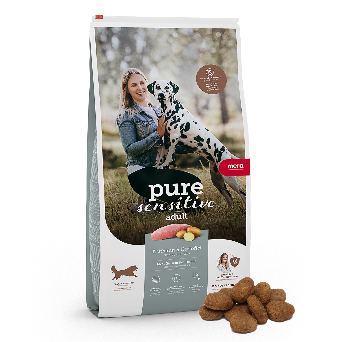 mera pure sensitive Truthahn & Kartoffel Trockenfutter Packshot