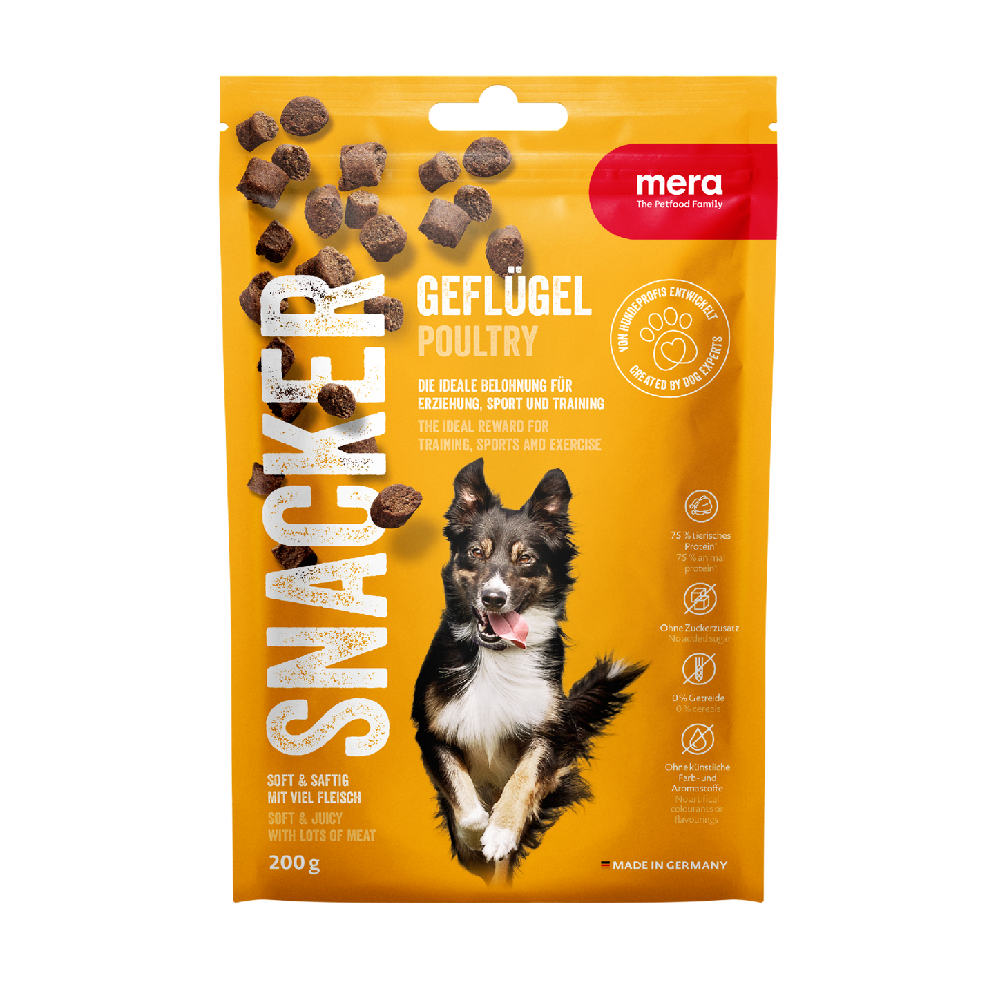 mera SNACKER Geflügel Verpackung