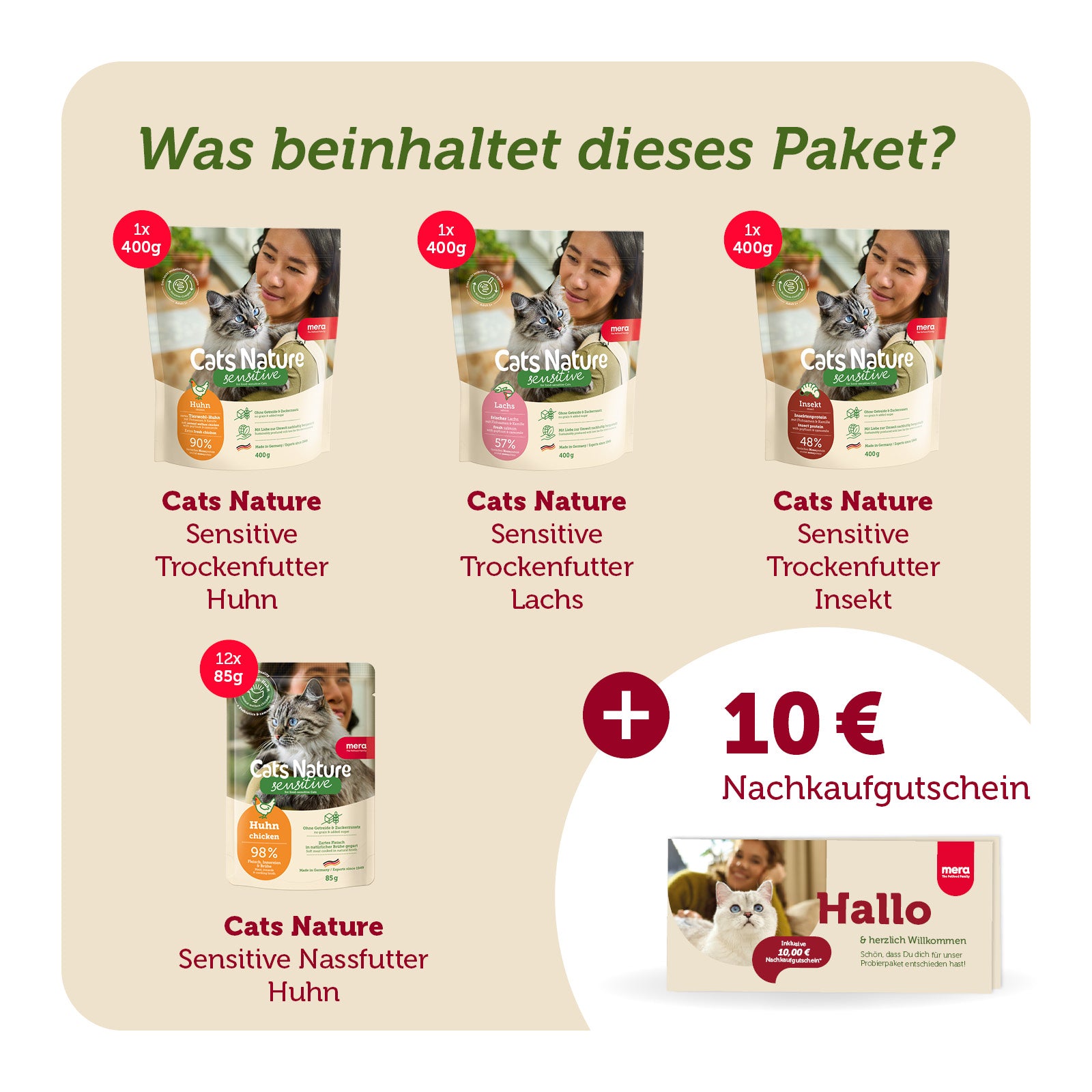 Cats Nature Probierpaket für sensitive Katzen