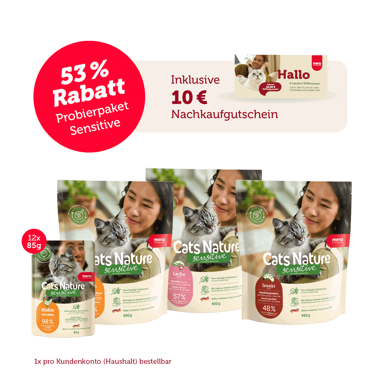 Cats Nature Probierpaket für sensitive Katzen
