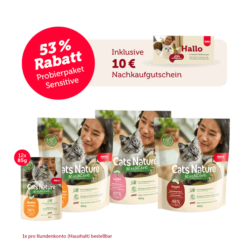 Sensitive Katzenfutter Probierpaket – inkl. Nachkaufgutschein
