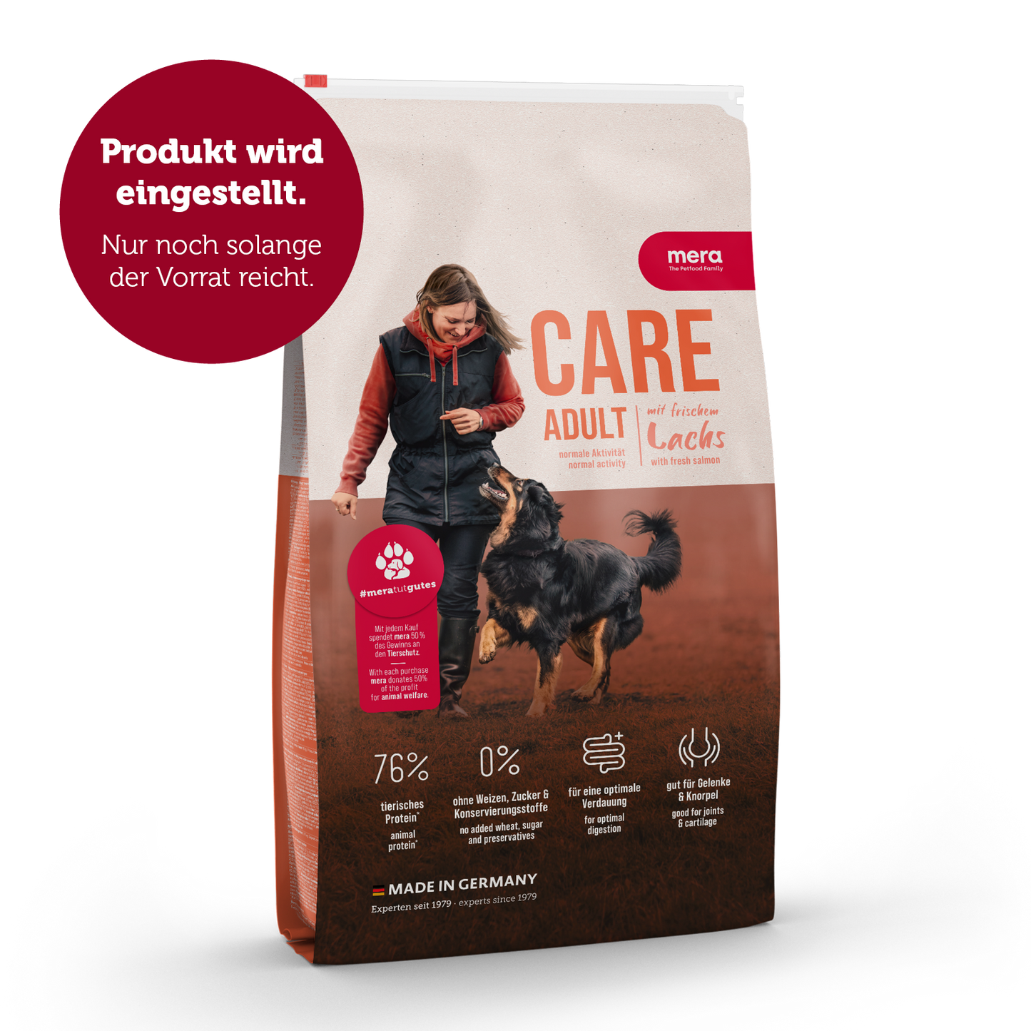 mera CARE Adult Lachs Verpackung Auslistung