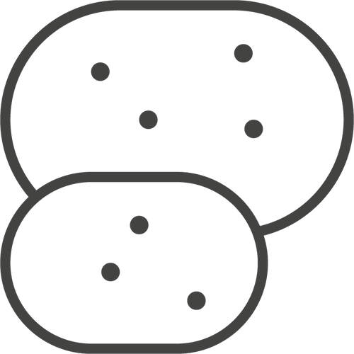 mera CARE Icon - Große Kroketten