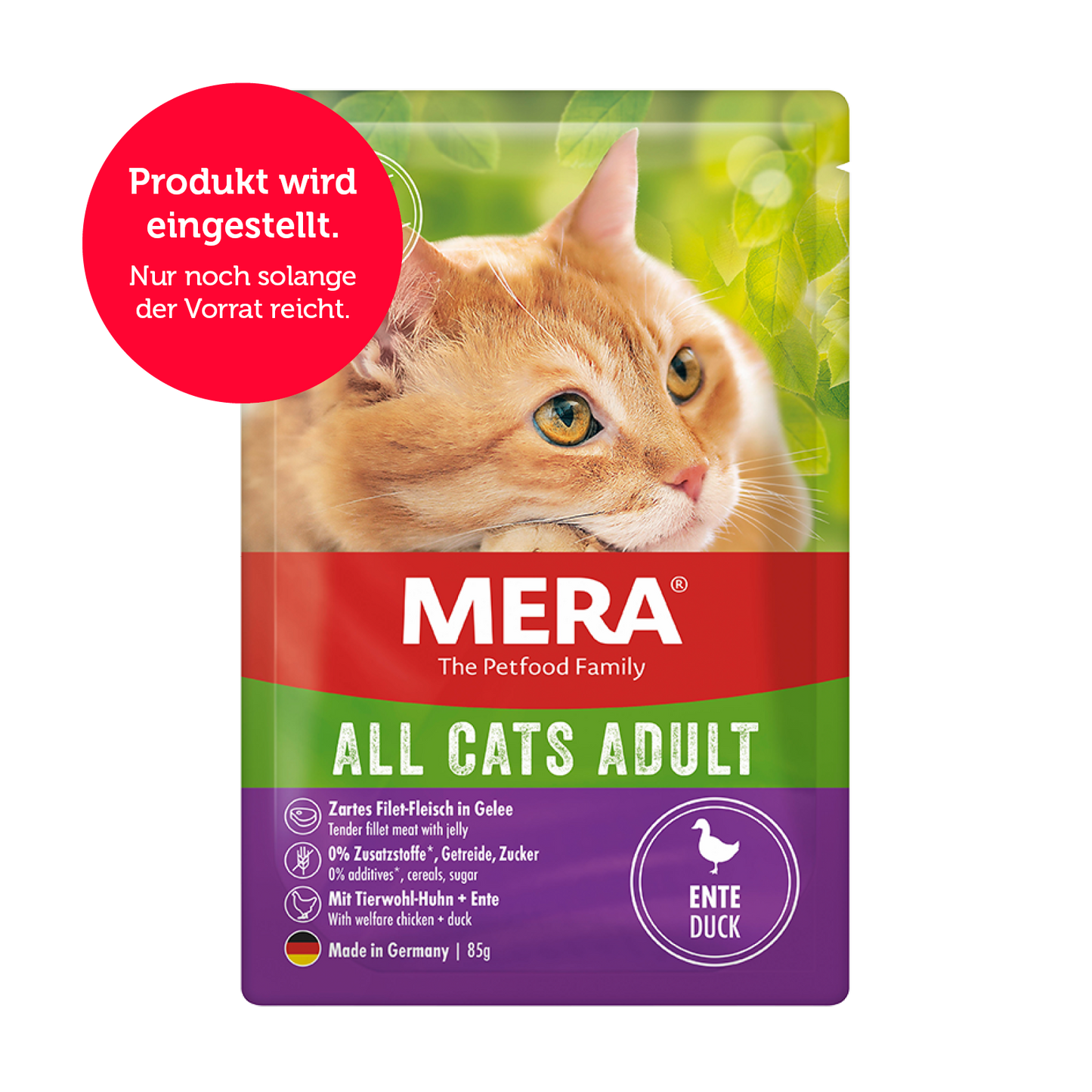 mera All Cats Adult Ente Nassfutter Auslistung