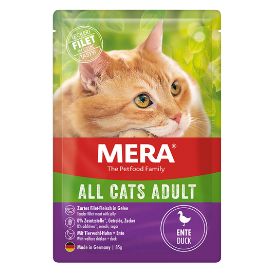 mera CATS All Cats Adult Ente Nassfutter Verpackung 