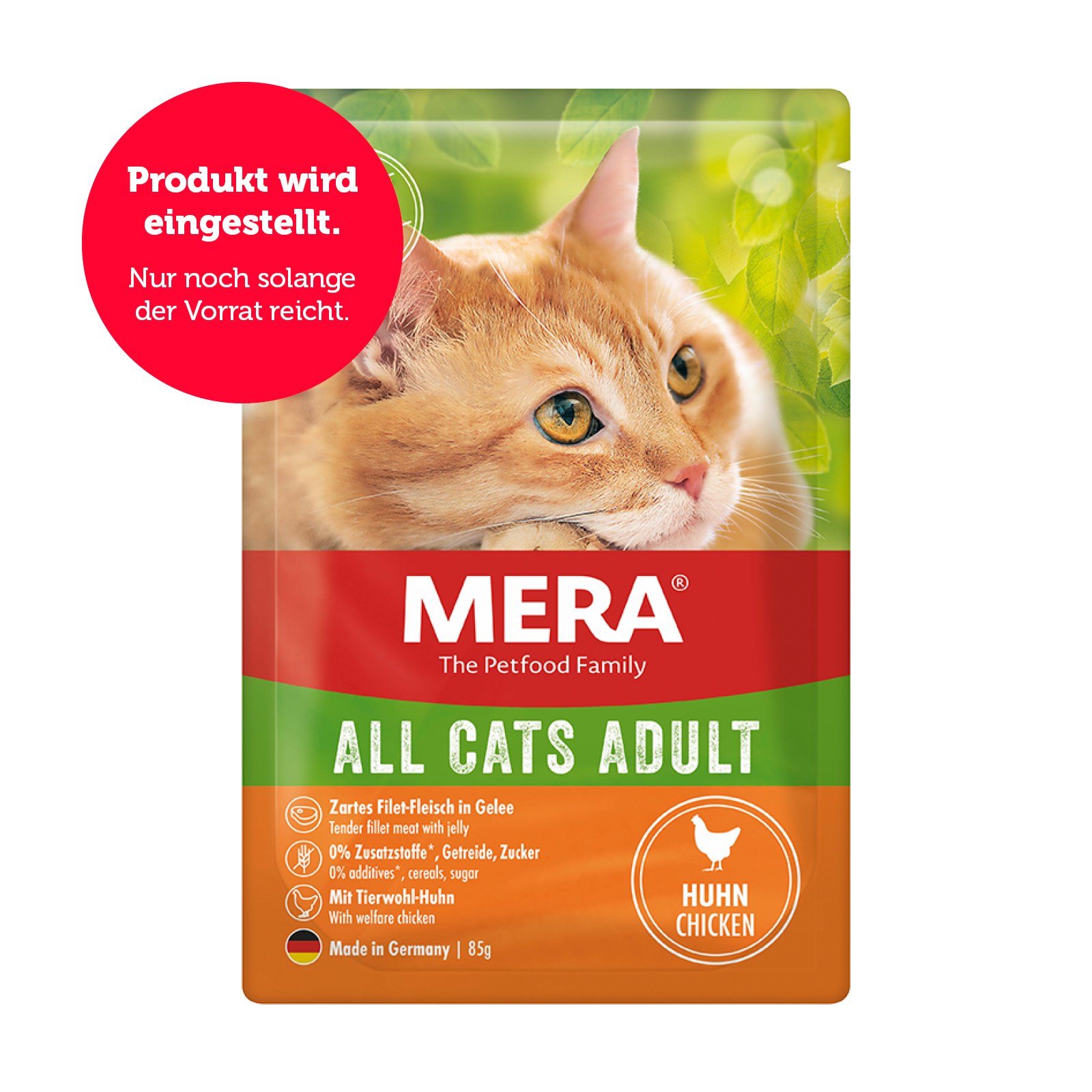 mera All Cats Adult Huhn Nassfutter Auslistung