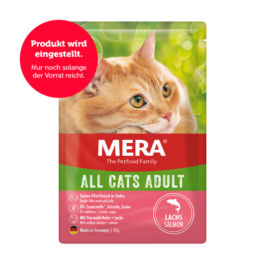 mera All Cats Adult Lachs Nassfutter Auslistung