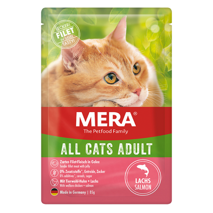mera CATS All Cats Adult Lachs Nassfutter Verpackung