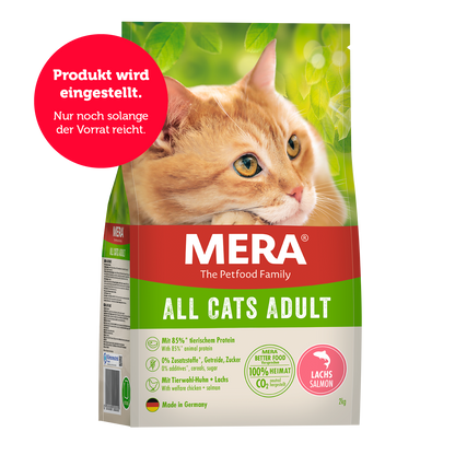 mera All Cats Adult Lachs Trockenfutter Auslistung