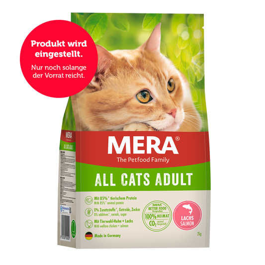 mera All Cats Adult Lachs Trockenfutter Auslistung