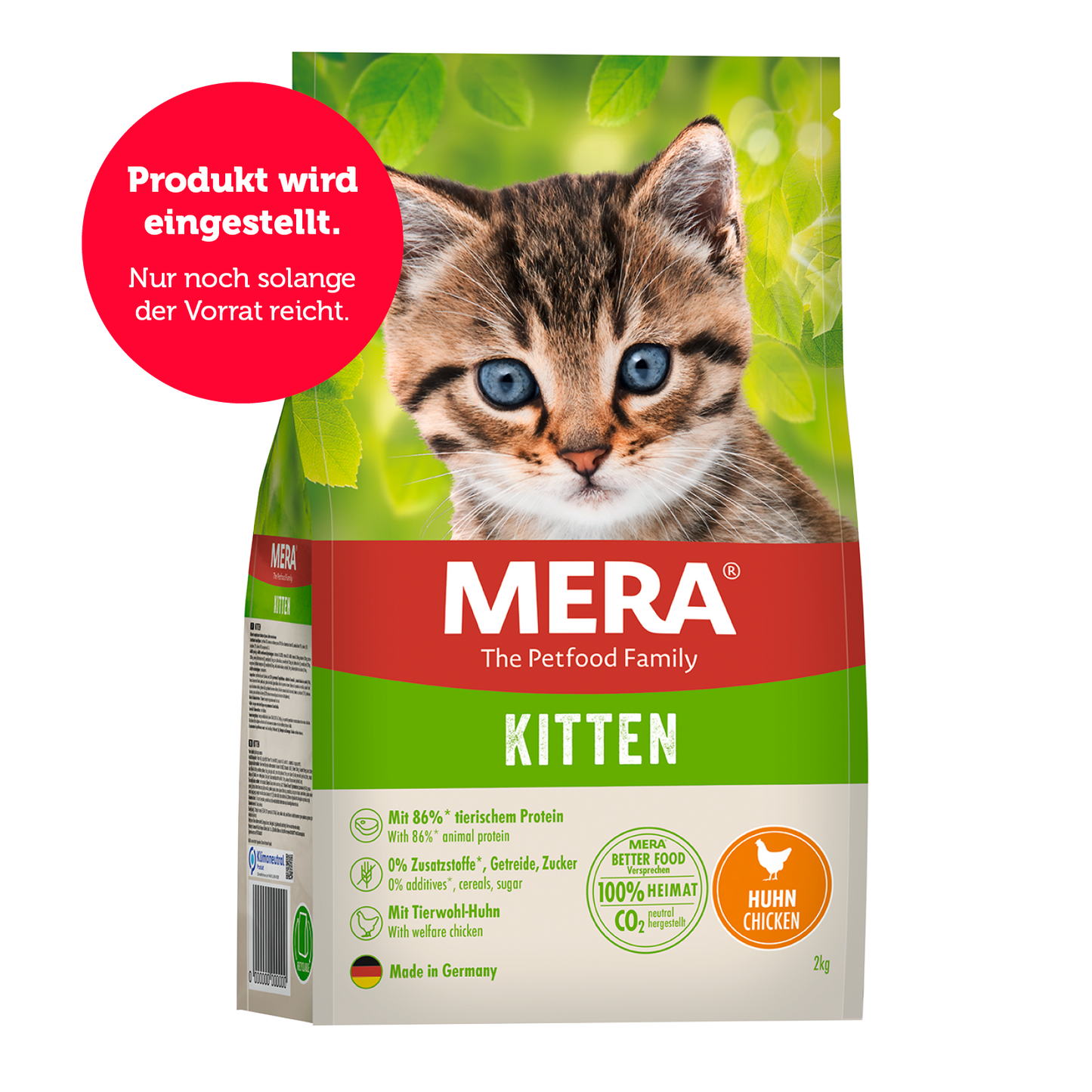 mera Cats Kitten Huhn Trockenfutter Auslistung