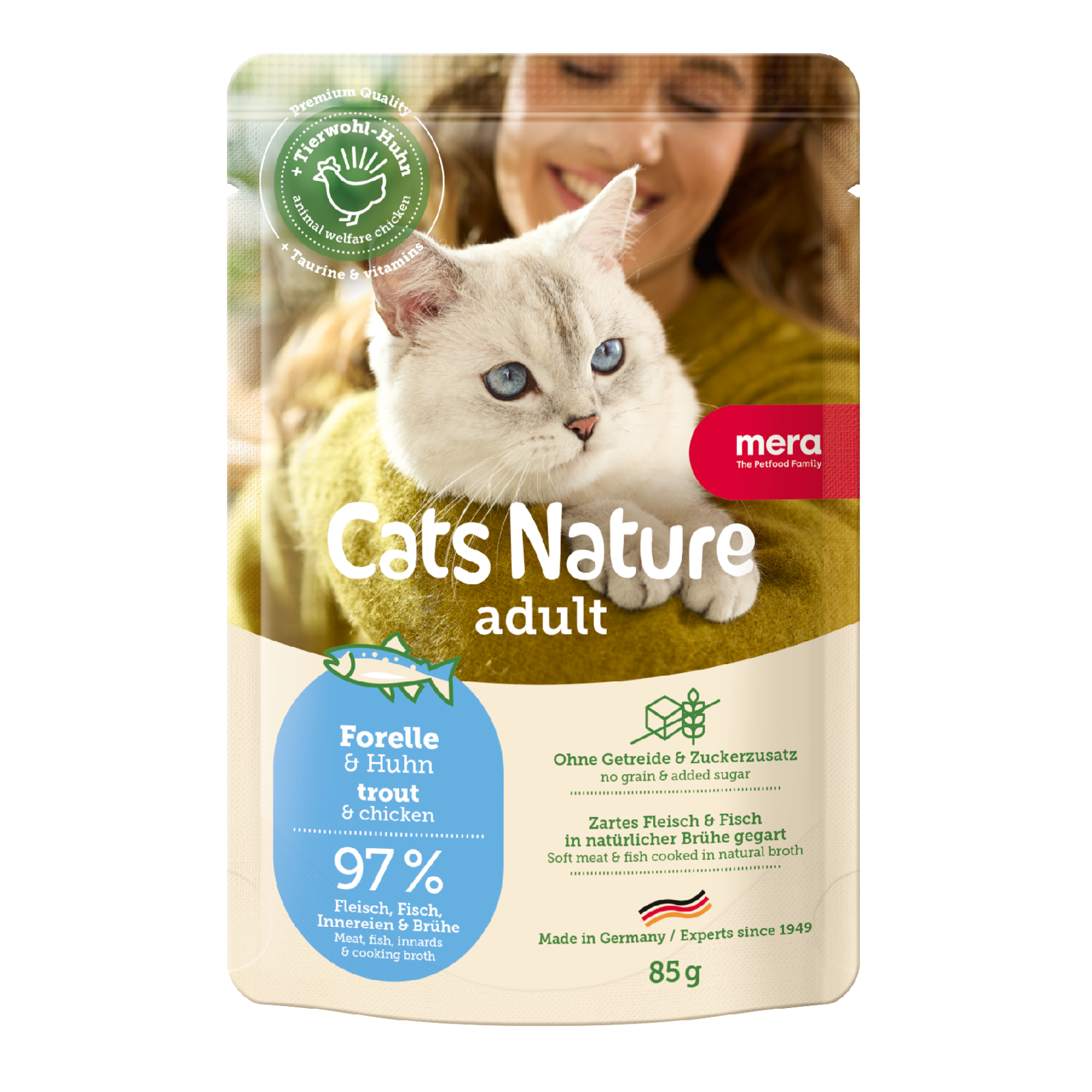 mera Cats Nature Adult Forelle Nassfutter Packshot
