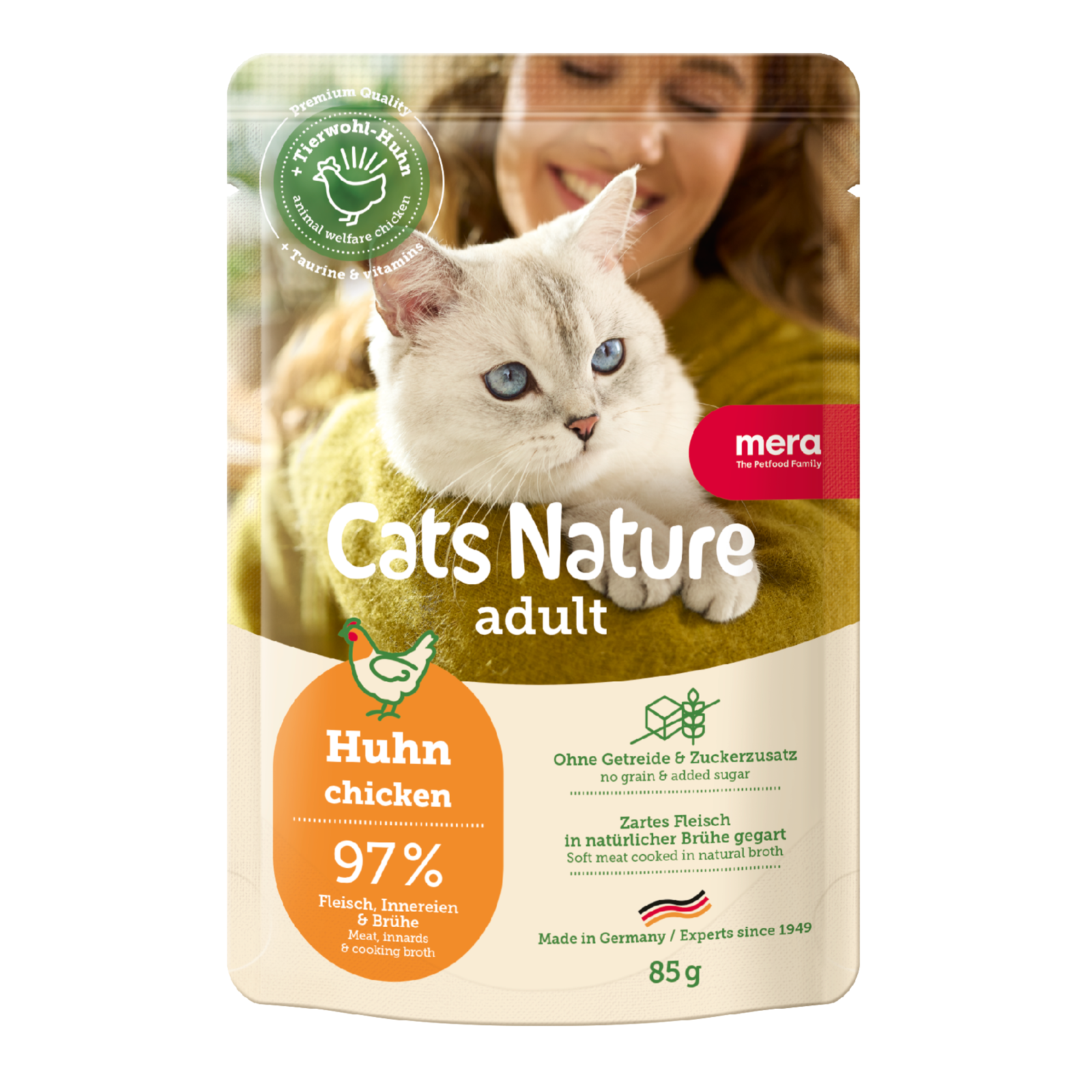 mera Cats Nature Adult Huhn Nassfutter Packshot