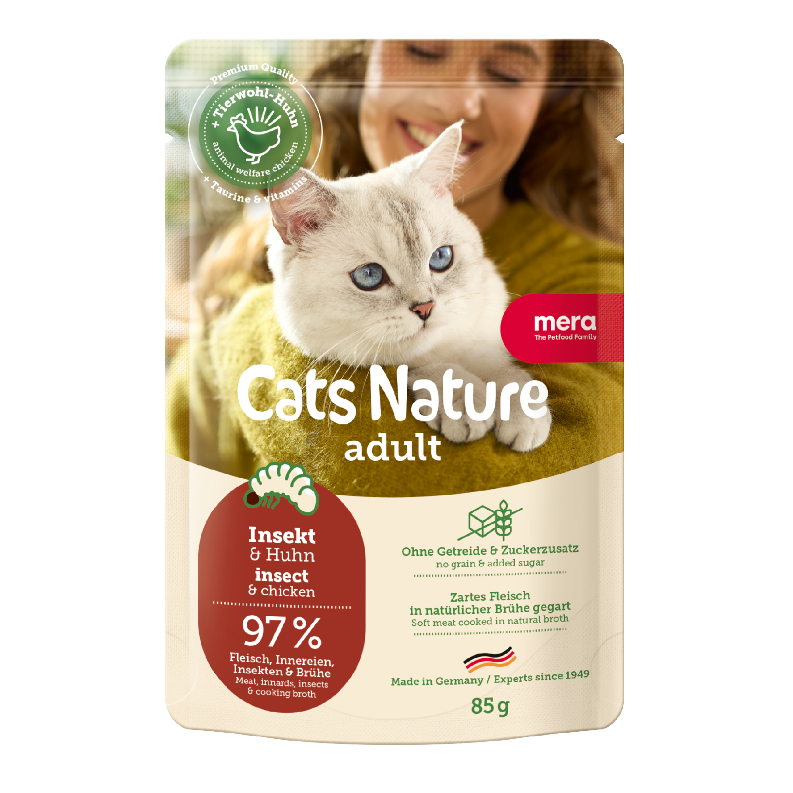 mera Cats Nature Adult Insekt Nassfutter Packshot