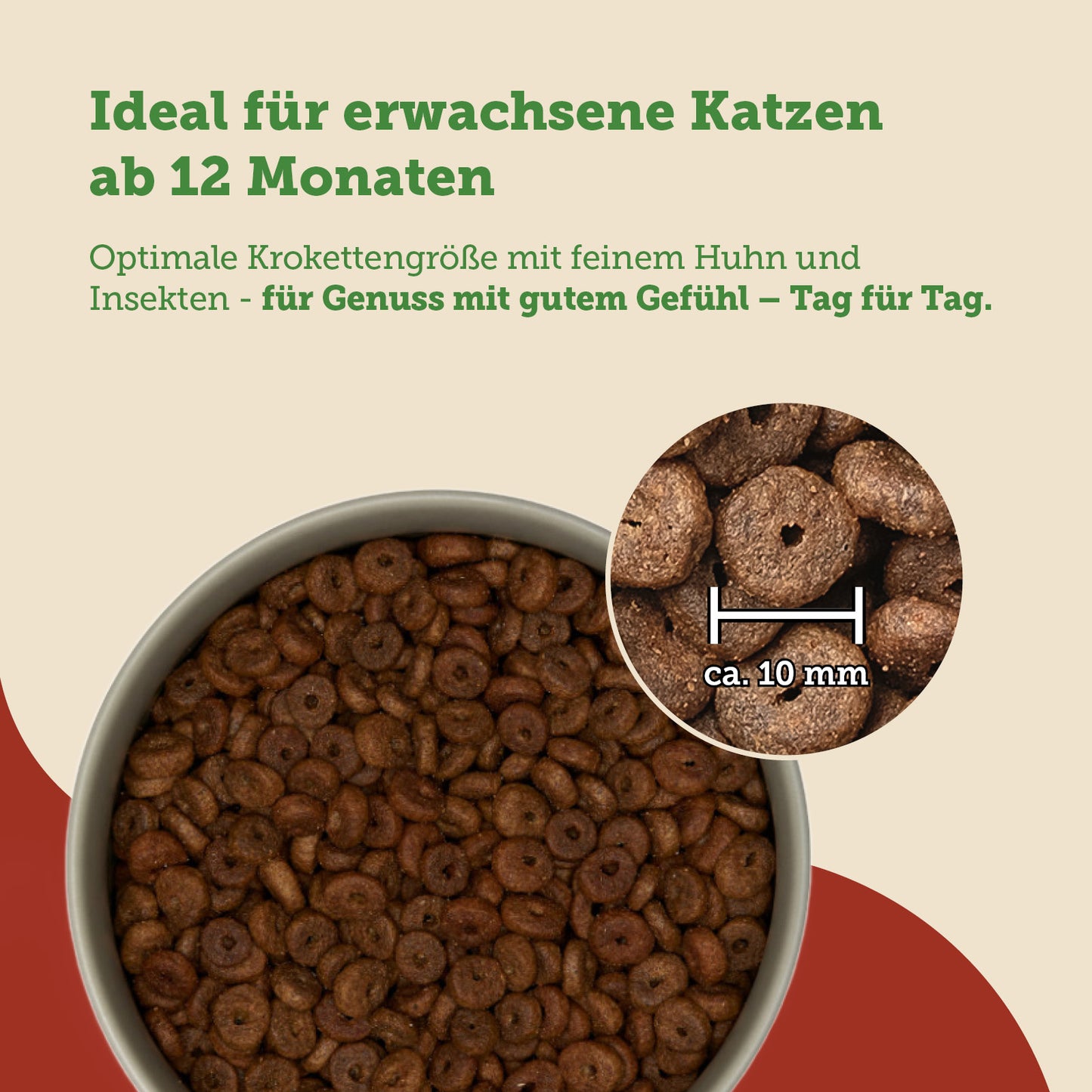 mera Cats Nature Adult Insekt Trockenfutter Kroketten