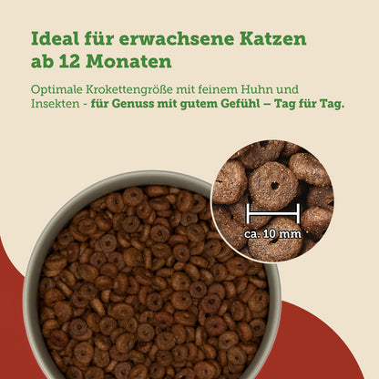 mera Cats Nature Adult Insekt Trockenfutter Kroketten