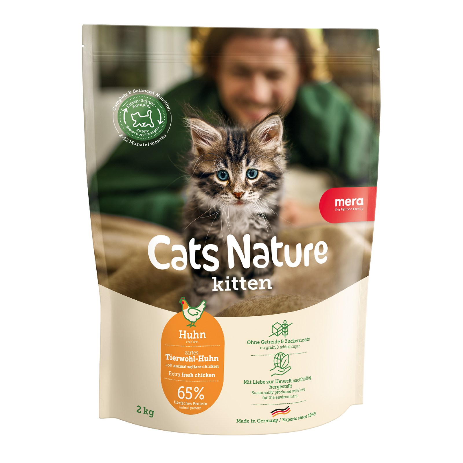 mera Cats Nature Kitten Huhn Trockenfutter Packshot