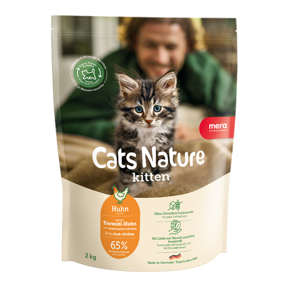 mera Cats Nature Kitten Huhn Trockenfutter Packshot