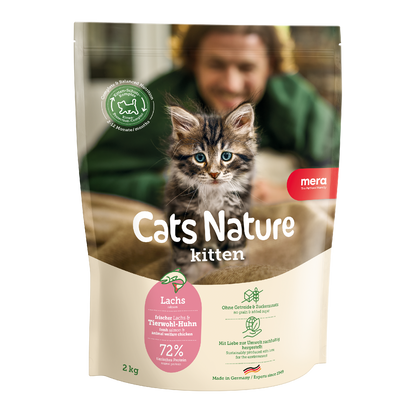 mera Cats Nature Kitten Lachs Trockenfutter Packshot