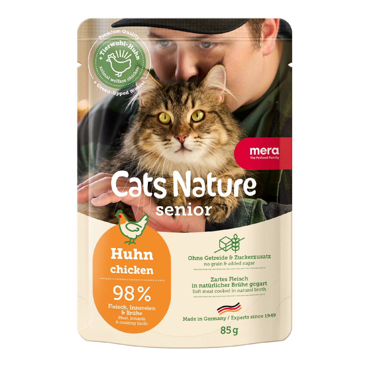 mera Cats Nature Senior Huhn Nassfutter Packshot