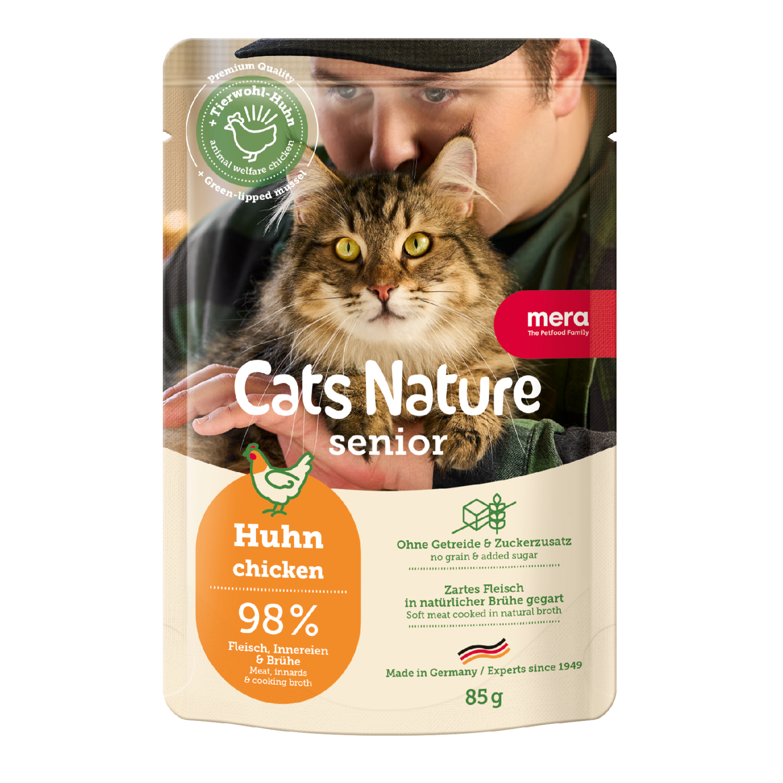 mera Cats Nature Senior Huhn Nassfutter Packshot