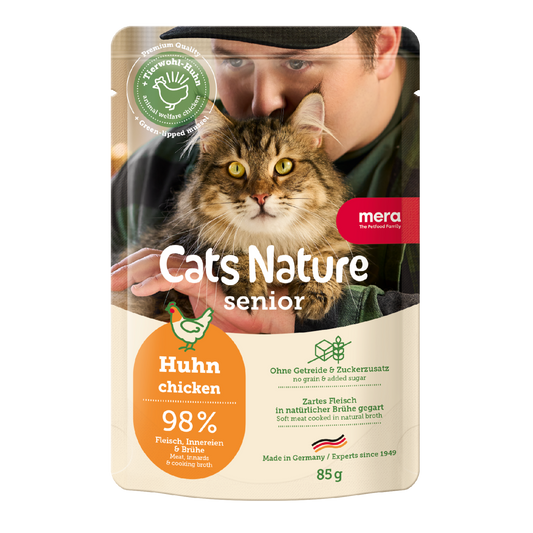 mera Cats Nature Senior Huhn Nassfutter Packshot