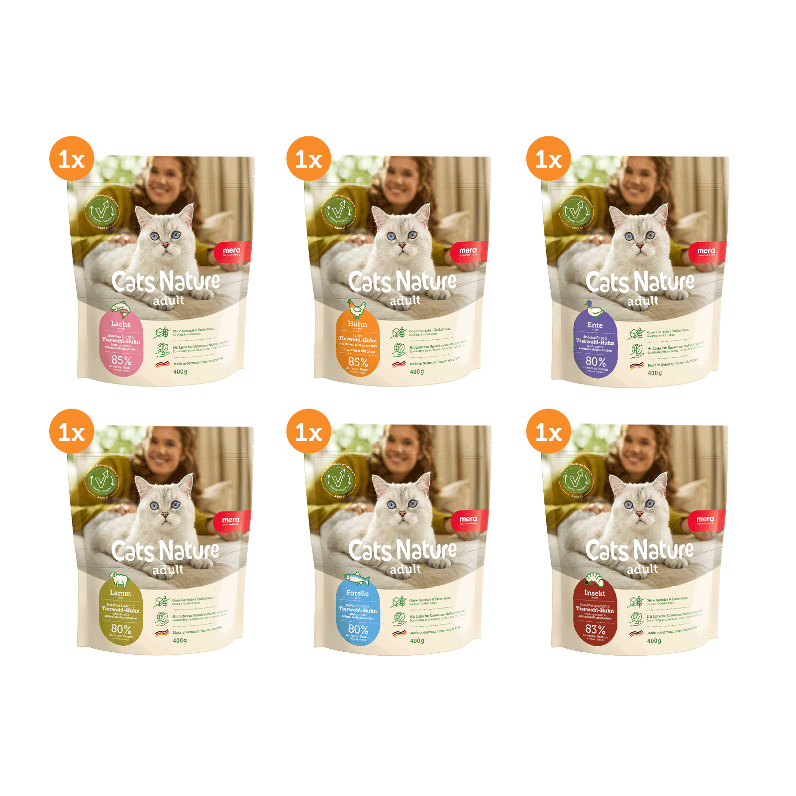 Cats Nature Adult Produkte Gruppenpackshot