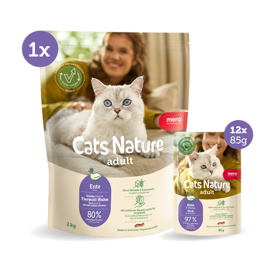mera Cats Nature Bundle Ente Trocken- & Nassfutter