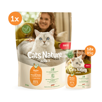 mera Cats Nature Bundle Huhn Trocken- & Nassfutter