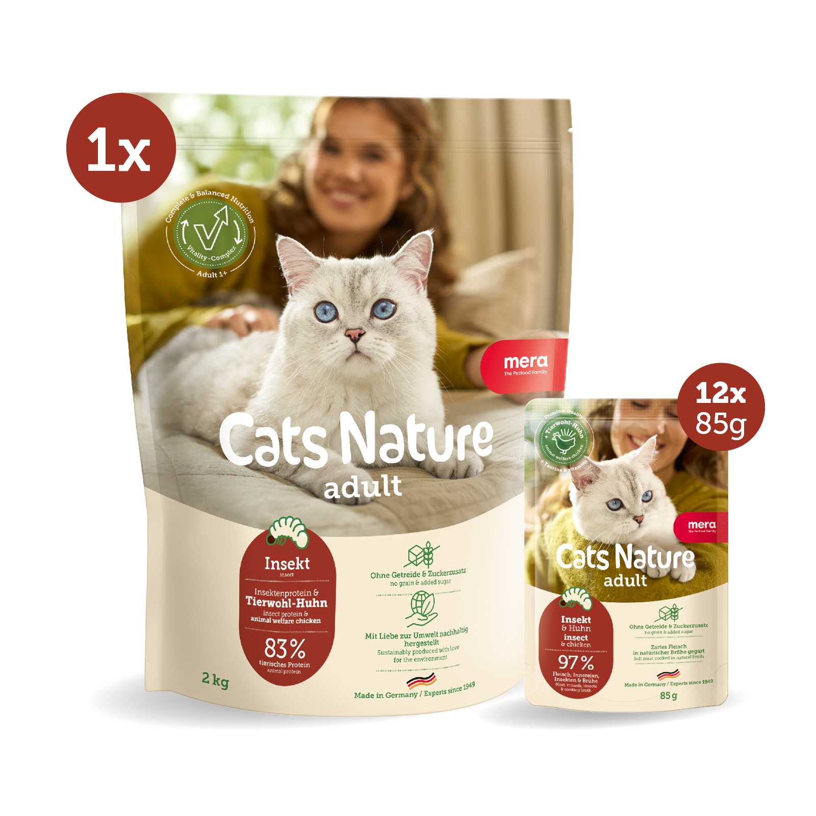 mera Cats Nature Bundle Insekt Trocken- & Nassfutter