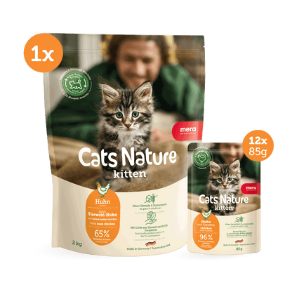mera Cats Nature Bundle Kitten Huhn Trocken- & Nassfutter