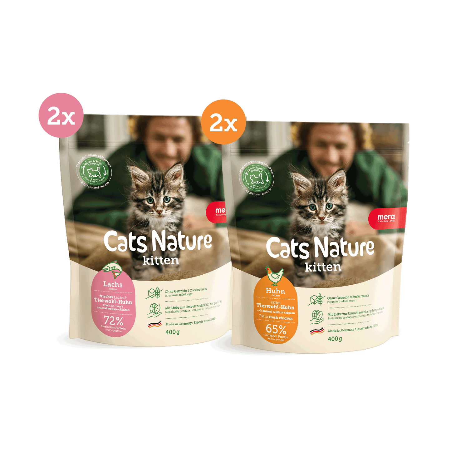 Cats Nature Kittenprodukte Gruppenpackshot