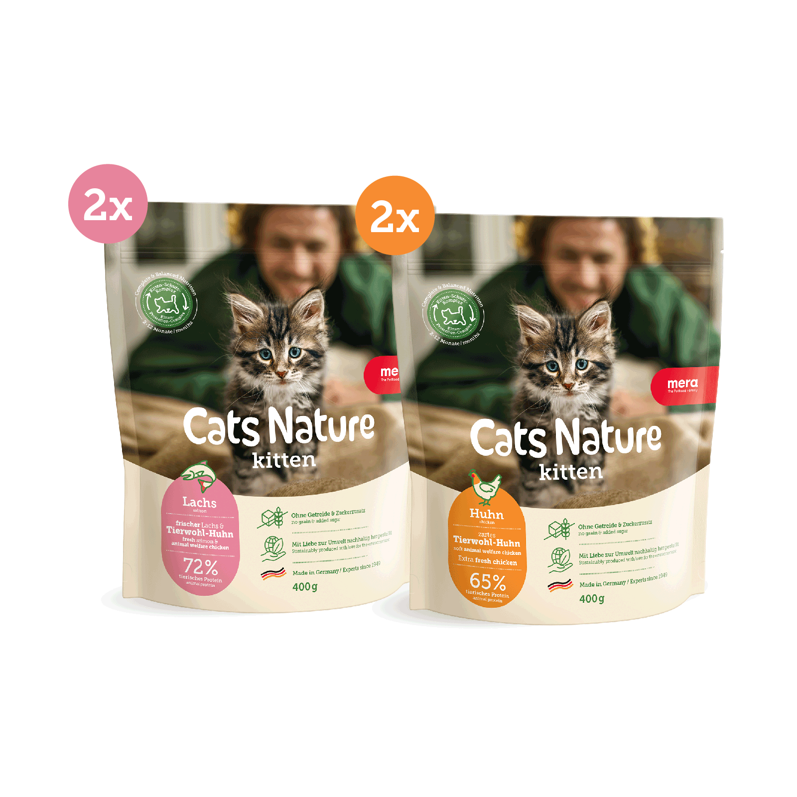 Cats Nature Kittenprodukte Gruppenpackshot