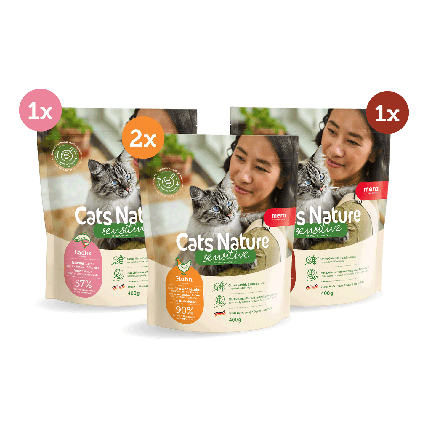 Cats Nature Sensitive Produkte Gruppenpackshot