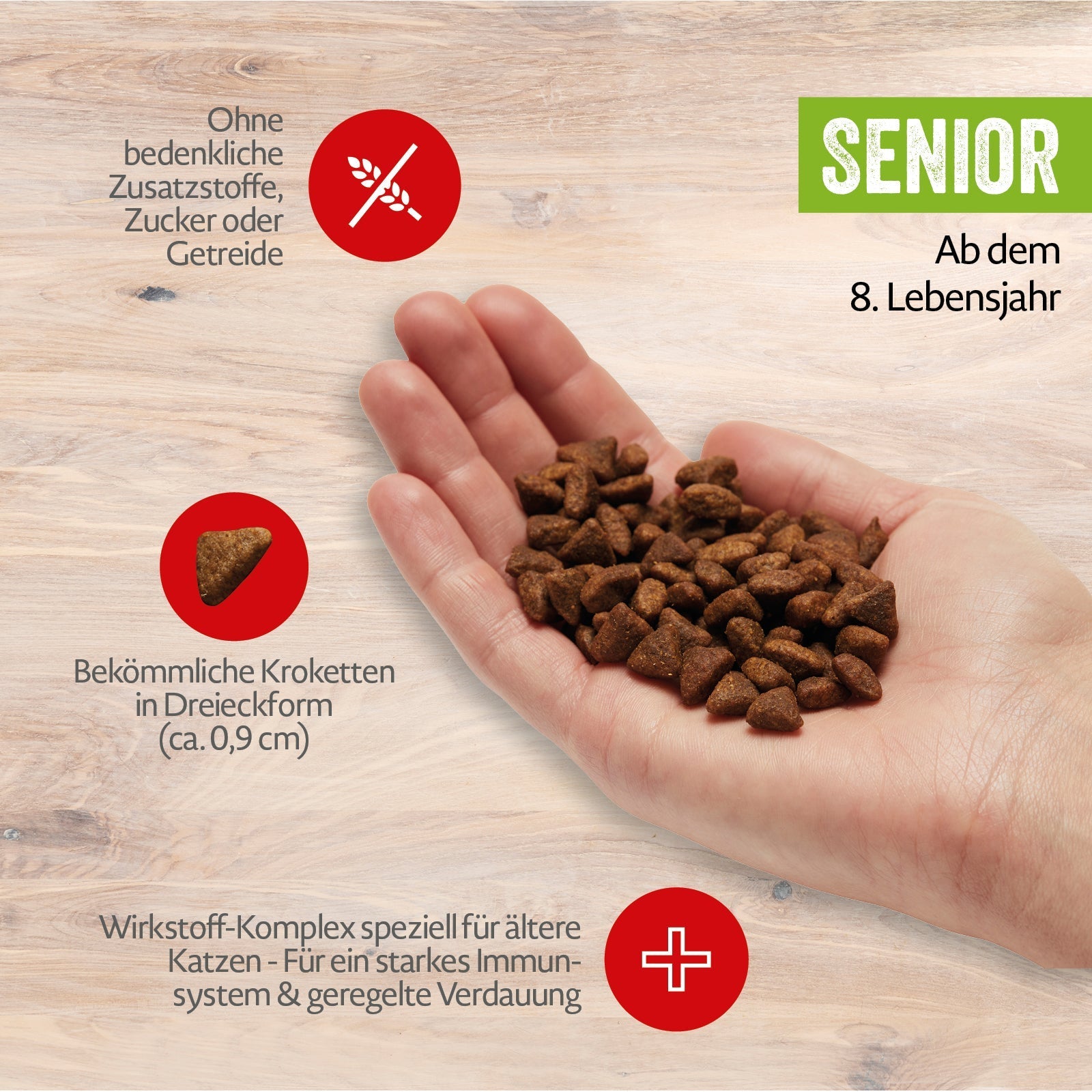 mera CATS All Cats Senior Rind Produktvorteile