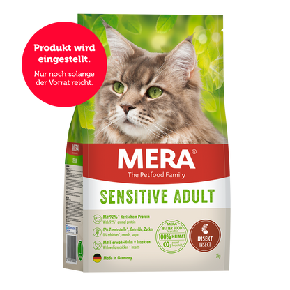 mera Cats Sensitive Adult Insekt Trockenfutter Auslistung