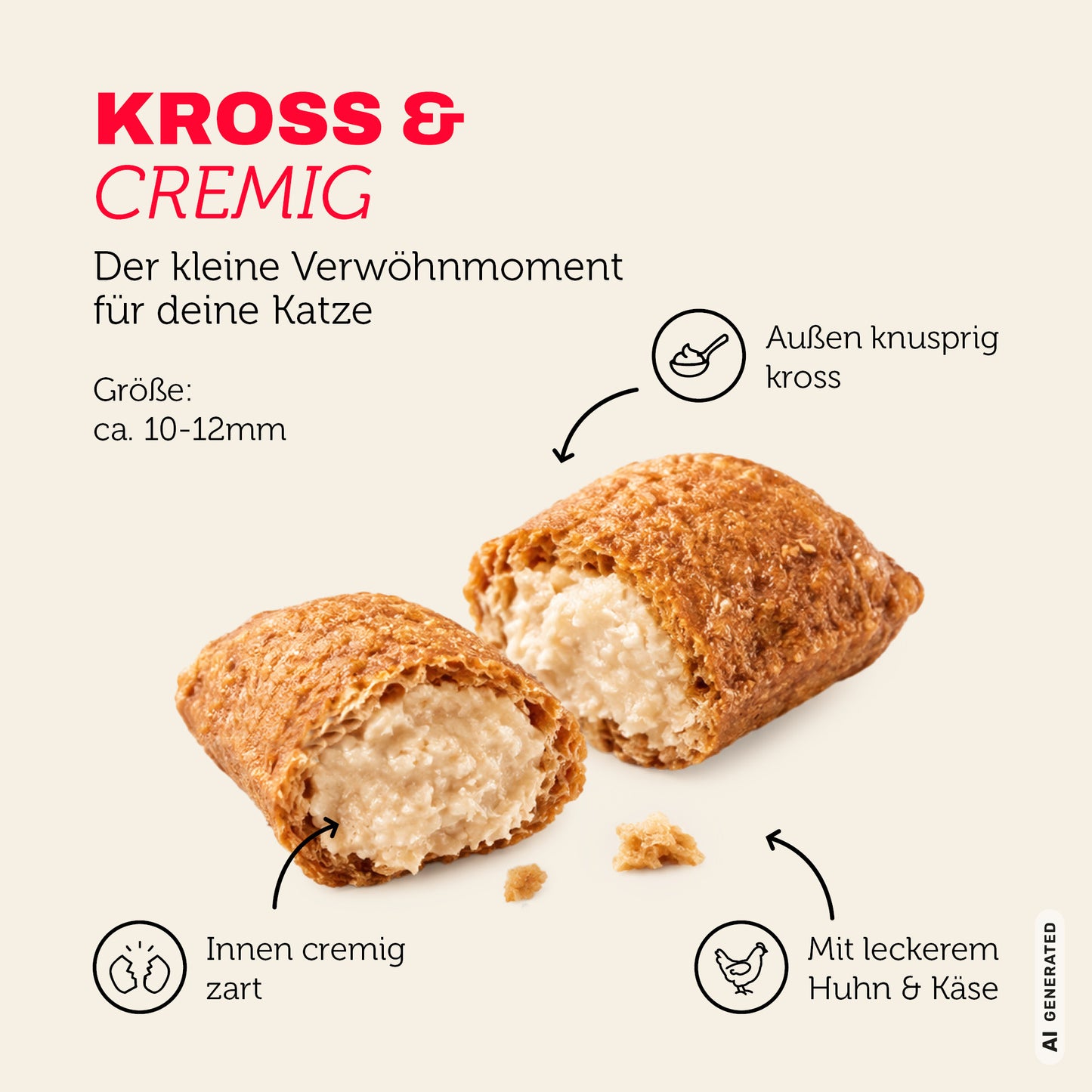 mera Crunch & Soft Huhn & Käse Vorteile