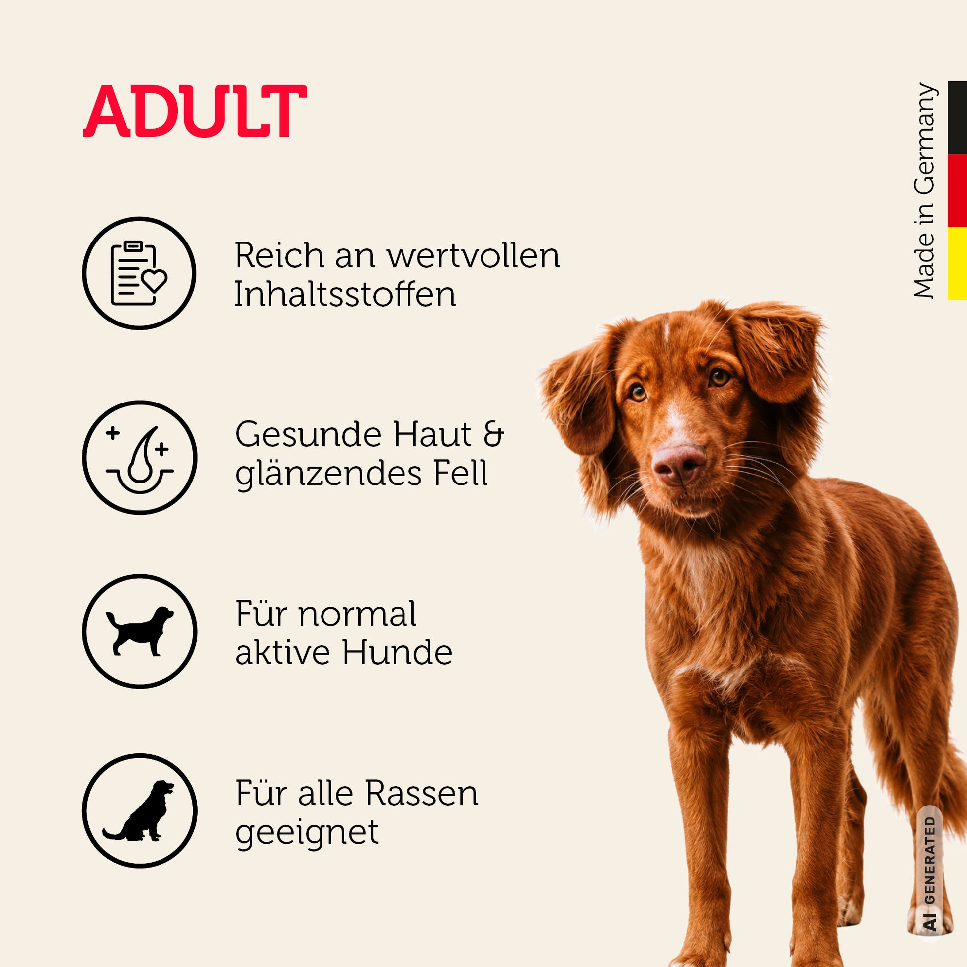Adult-Hundefutter für alle Hundegrößen