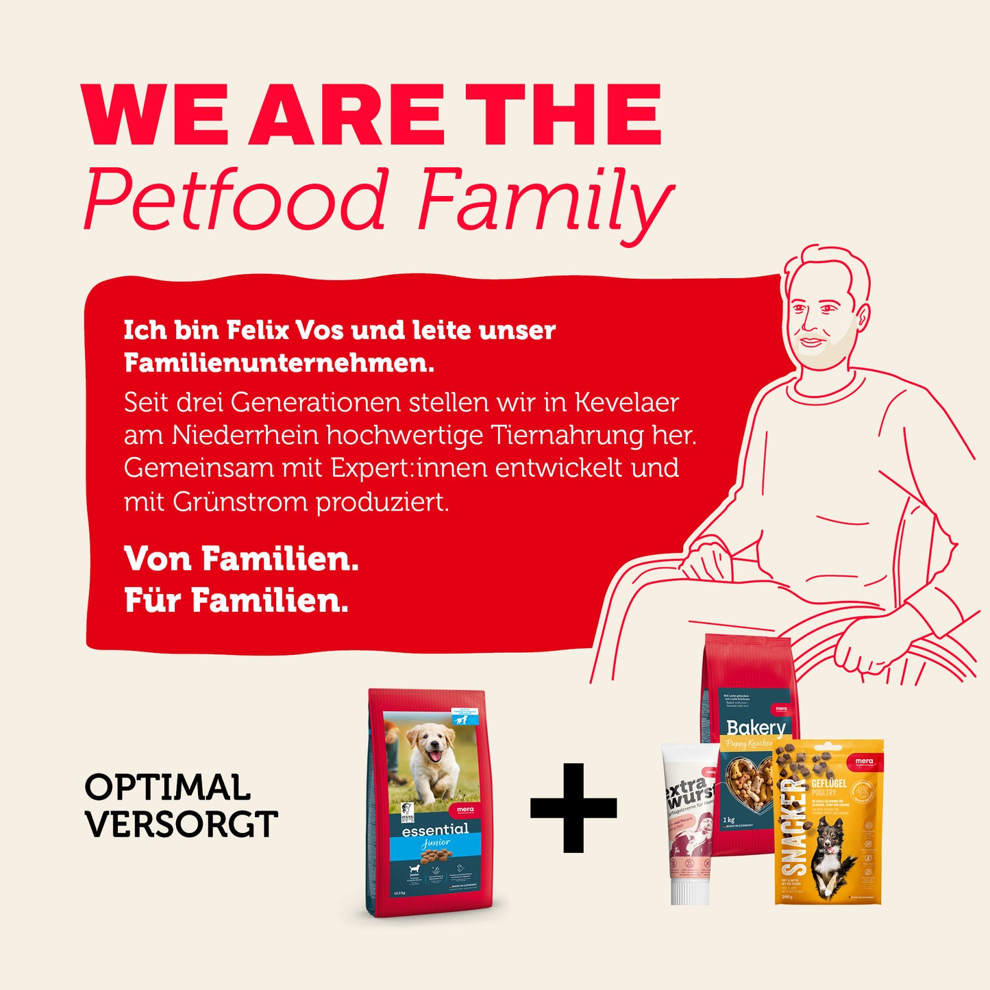 Tiernahrung von mera: Familienunternehmen mit Produkten für eine ausgewogene Versorgung