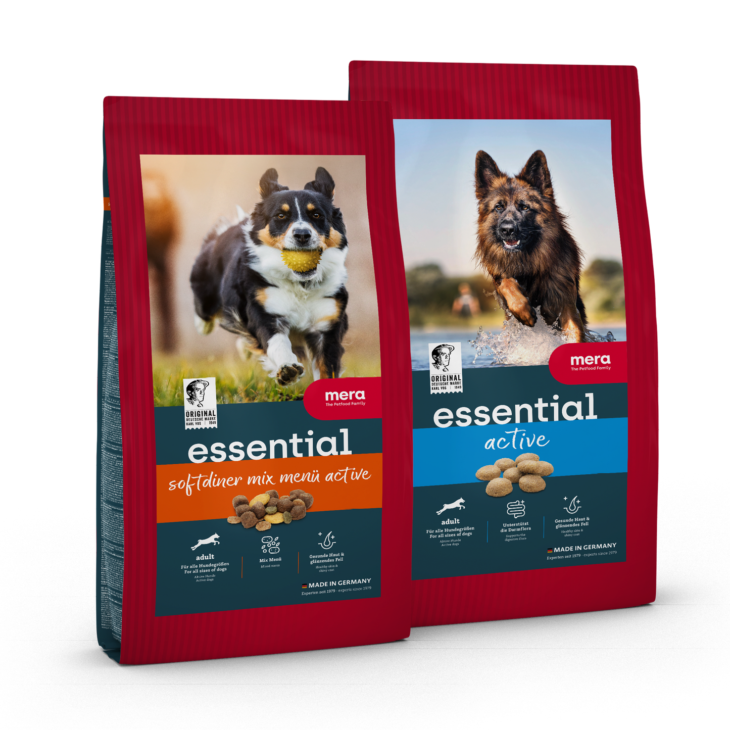 mera essential Probierpakete Aktive Hunde 2kg