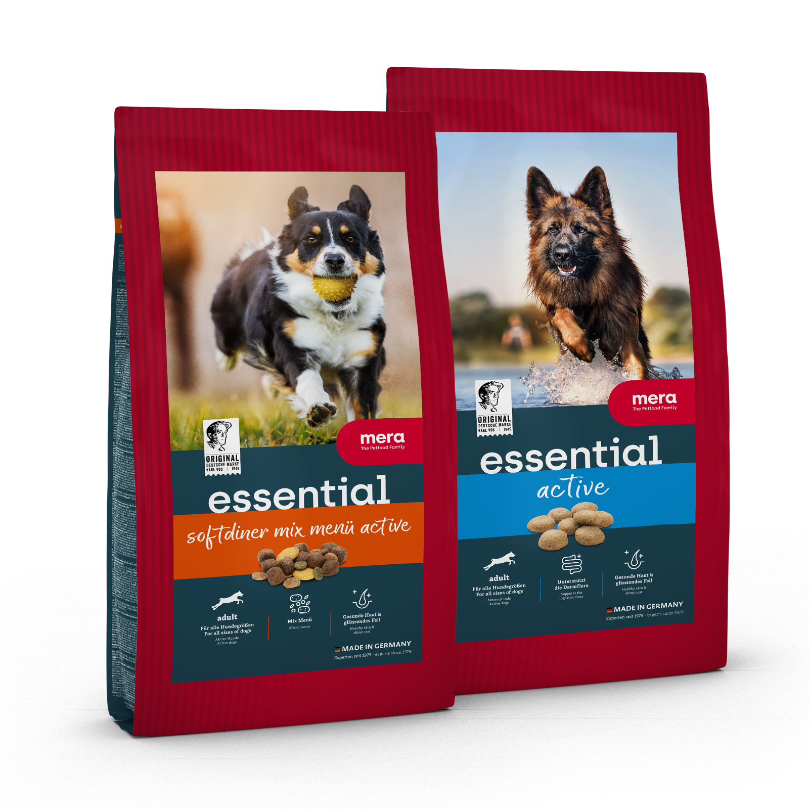 mera essential Probierpakete Aktive Hunde 2kg