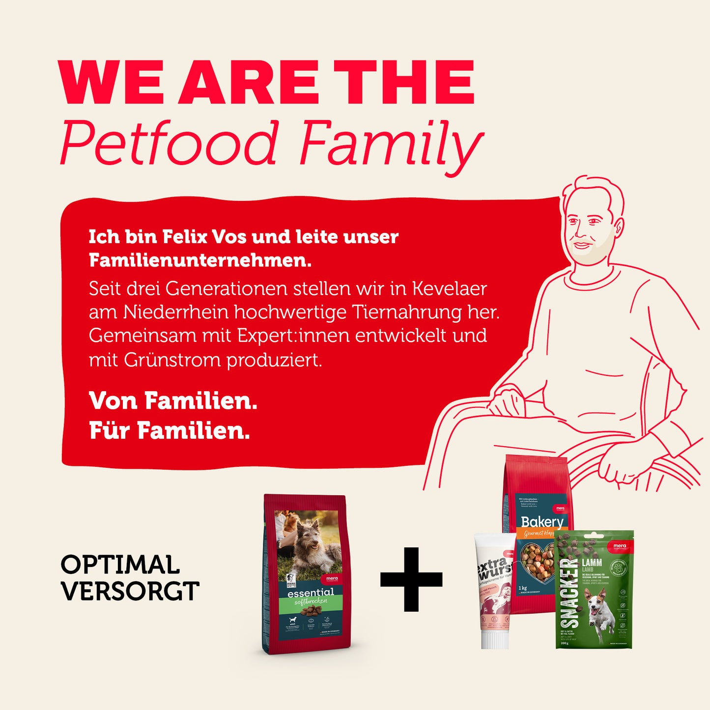 Tiernahrung von mera: Familienunternehmen mit Produkten für eine ausgewogene Versorgung