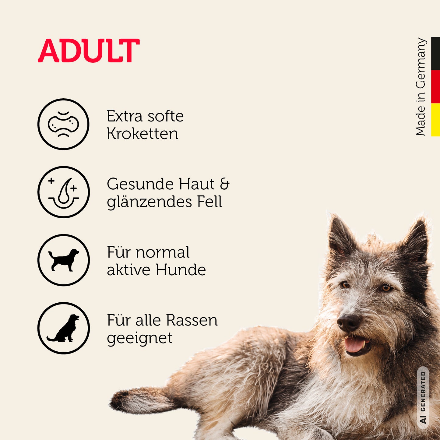 Adult-Hundefutter für alle Hundegrößen