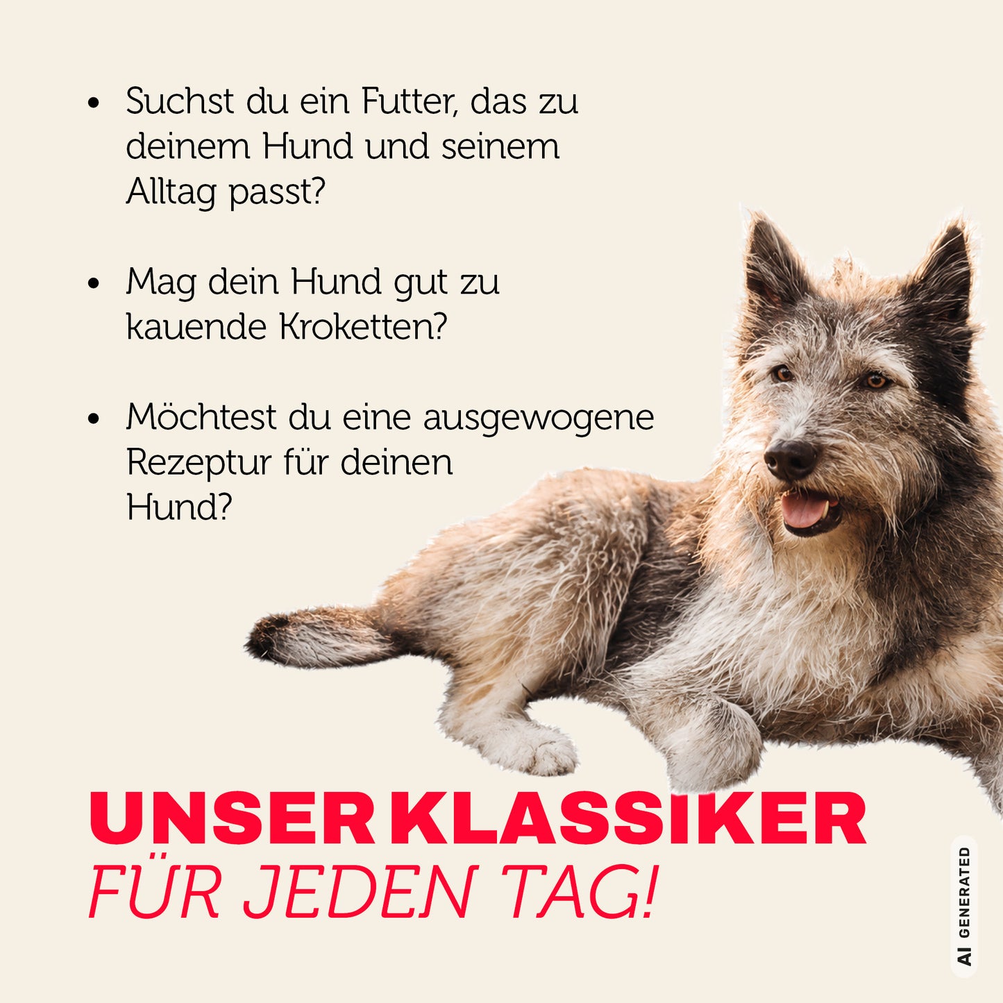 Hundefutter Klassiker für jeden Tag - ausgewogen und mit mehr Genuss